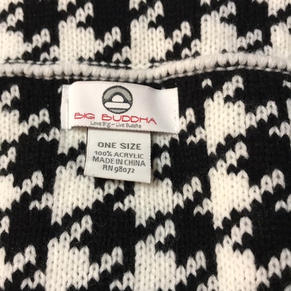 Big Buddha Houndstooth Infinite Scarf - Picture 2 of 2